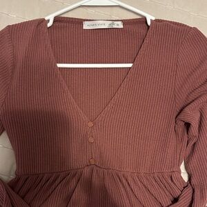 Altar'd State Mauve Long Sleeve top
